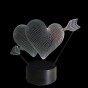 3D Светильник Сердца 15959-2-4